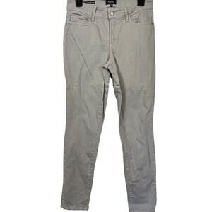 NYDJ Alina Gray Womens Convertible Ankle Mid Rise Stretch Tapered Jeans sz 4